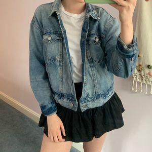 Madewell Boxy-Crop jean Jacket